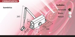 CIERRAPUERTAS 1402 ISOMETRICO